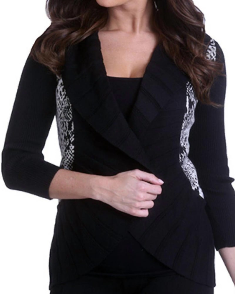 Front of a model wearing a size LG Signature Wrap In Python in Python by ANGEL. | dia_product_style_image_id:355487